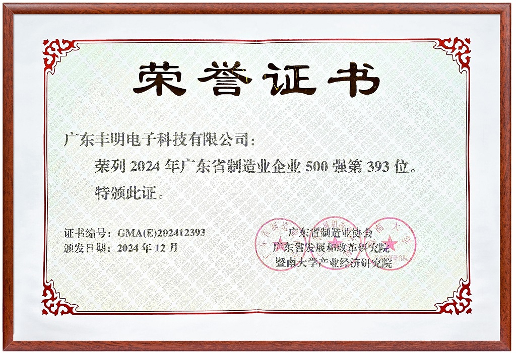 2024年廣東省制造業企業500強